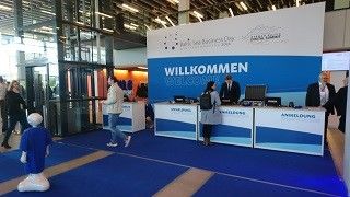baltic-sea-business-day-18-04-2024 Empfang in der Stadthalle Rostock, Akkreditierungssituation