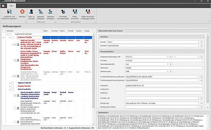 Screenshot des Rollenassistenten des astendo editManagers.