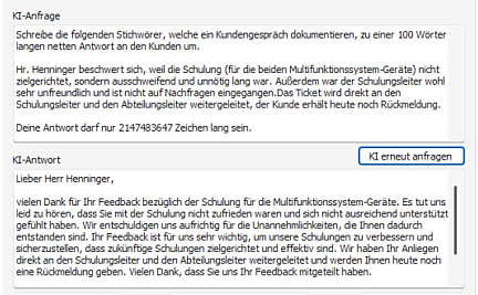 KI-Antwort bei Kundenbeschwerden